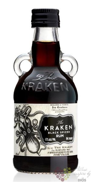 Kraken  Black spiced  flavored Trinidad &amp; Tobago rum 40% vol.  0.05 l
