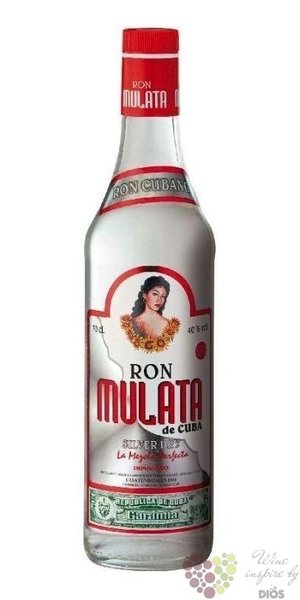 Mulata de Cuba „ Silver dry ” white Cuban rum 38% vol.   1.00 l