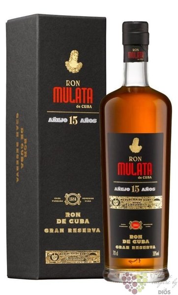 Mulata de Cuba „ Aňejo Grand reserva 15 aňos ” gift box Cuban rum 38% vol.  0.70 l