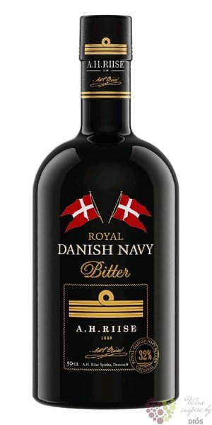 A.H. Riise Royal Danish Navy „ West Indian Navy bitter ” herbal liquer 32% vol.  0.50 l