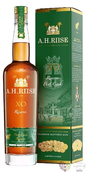 A.H. Riise XO Reserve  Porto cask finish  ltd edition of Caribbean rum 45% vol.  0.70 l