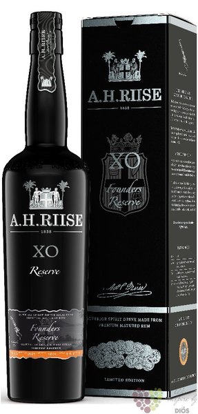 A.H. Riise  Founders reserve 5th Orange  aged Caribbean rum 44.4% vol.  0.70 l