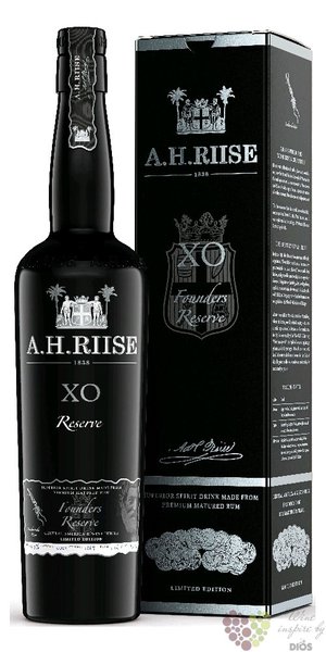 A.H. Riise  XO Founders reserve batch II.  aged Caribbean rum 44.3% vol.  0.70 l