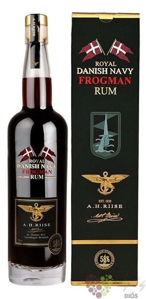 A.H. Riise Royal Danish Navy „ Frogman ” Caribbean rum 58% vol.  0.70 l