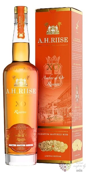 A.H. Riise XO Reserve  Ambre dOr  Danish rum based spirits 42% vol.  0.70 l