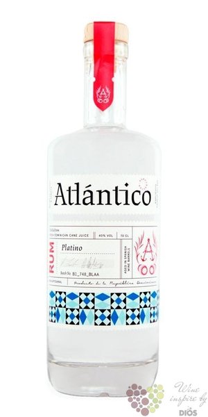 Atlantico  Platino  white rum of Dominican republic 40% vol.  0.70 l