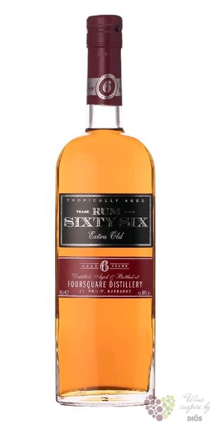 Foursquare Sixty six  Extra Old  aged 6 years Barbados rum 40% vol.  0.70 l