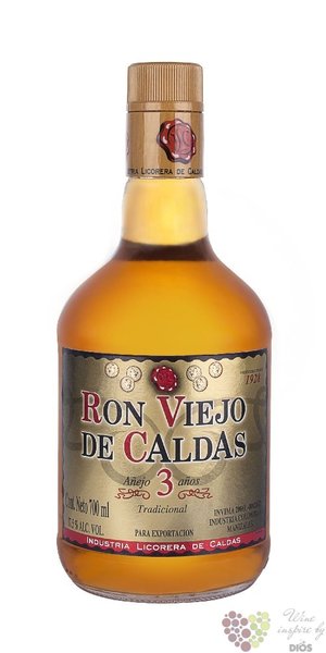 Viejo de Caldas aged 3 years Colombian rum 37.5% vol.  0.70 l