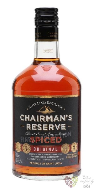 Chairmans  Reserve Spiced  aged rum of St. Lucia distillers 40% vol.  0.70 l