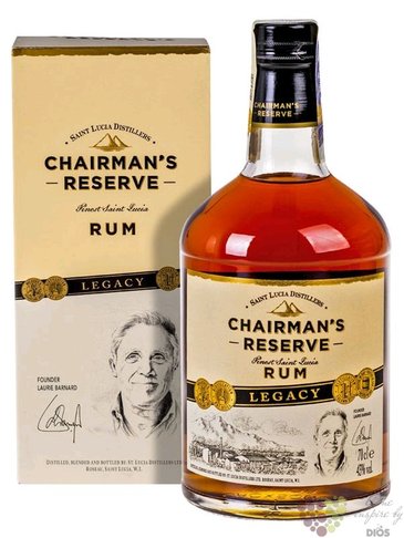 Chairmans  Legacy founder Laury Barnard  aged rum St. Lucia distillers 43% vol.  0.70 l