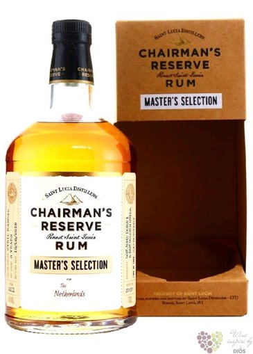 Chairmans  Masters Selection the Netherlands  2009 unique Saint Lucian rum 46% vol. 0.70 l