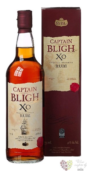 Sunset Captain Bligh „ XO ” special Reserve aged rum of St.Vincent 40% vol.    0.70 l