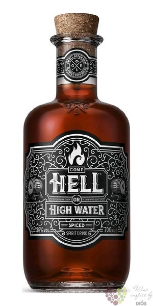 Hell or High Water  Spiced  flavored Panamas rum 38% vol.  0.70 l