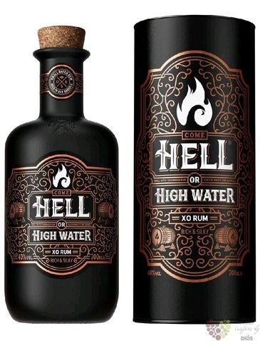Hell or High Water  X0  gift box Panamas rum 40% vol.  0.70 l
