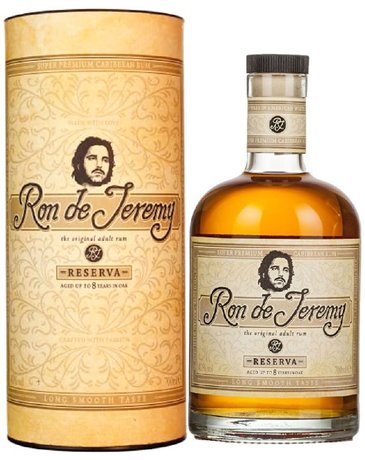 Ron de Jeremy  Reserva  gift box aged 8 years Panamas rum 40% vol.  0.70 l