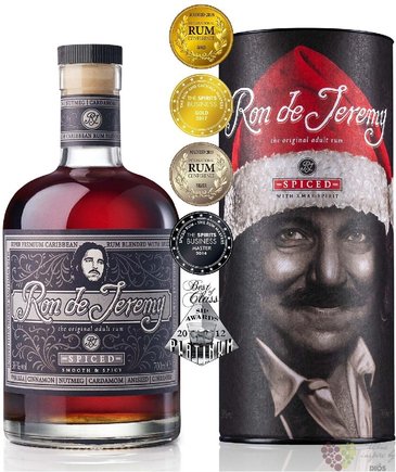 Ron de Jeremy „ Spiced Xmass ed. ” flavored Panamas rum 38% vol.  0.70 l