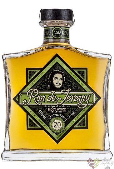 Ron de Jeremy 2018 „ Holy Wood Malt whisky barrel ” aged Panamas rum 51% vol.  0.70 l