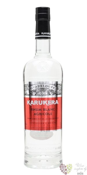 Karukera agricole blanc  Blue canne  white rum of Guadeloupe 50% vol.  0.70 l