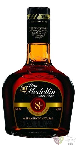 Medellin „ Extra Anejo ” aged 8 years Colombian rum 37.5% vol.    0.70 l