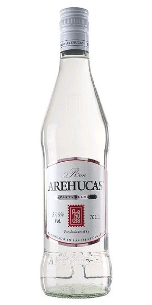 Arehucas „ Blanco ” white rum of Canaria Islands 37.5.% vol.  0.05 l
