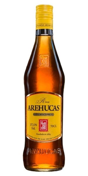 Arehucas „ Carta Oro ” gold rum of Canaria Islands 37.5.% vol.  0.70 l