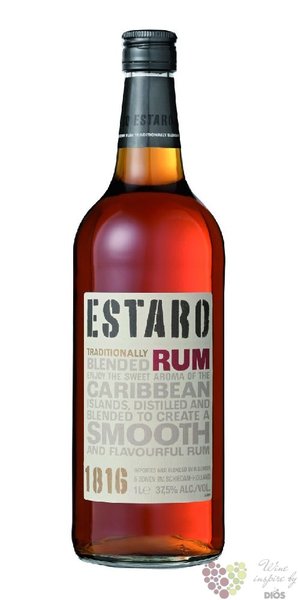 Estaro „ Dark ” blended Caribbean rum 37.5% vol.  1.00 l