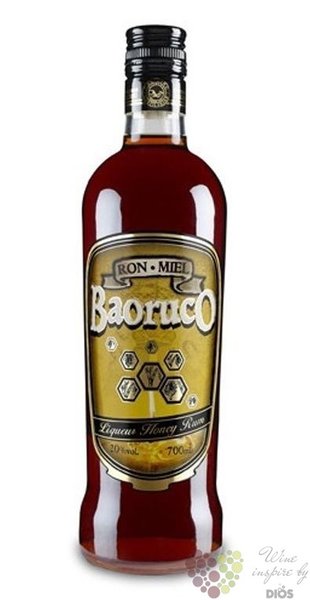 Baoruco miel  Honey  flavored rum of Dominican republic 20% vol.  0.70 l