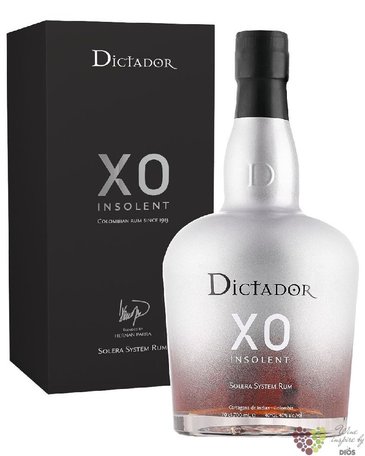 Dictador XO  Insolent  aged Colombian rum 40% vol.  0.70 l