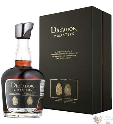 Dictador 2 Masters 1972  Glenfarclas whisky  unique Colombian rum 44% vol.  0.70 l