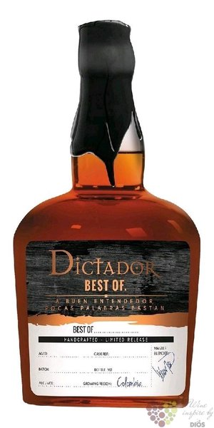 Dictador the Best of 1975 single cask Colombian rum 41% vol.  0.70 l