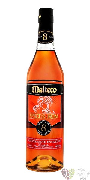 Malteco  Spices  aged 8 years rum of Guatemala 40% vol.  0.70 l