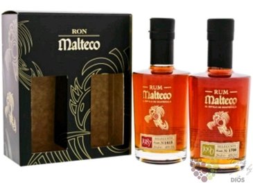 Malteco  Seleccion 1987 &amp; 1990  vintage Guatemala rum 40% vol. 2x0.20l