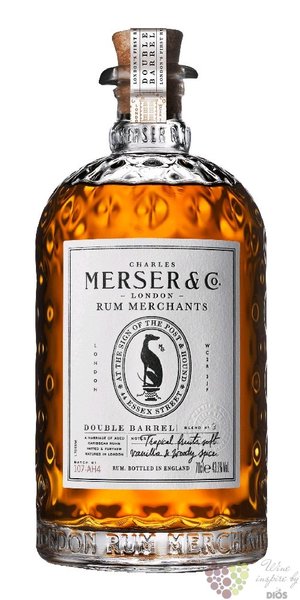 Merser Double Barrel Caribbean rum 43.1% vol.  0.70 l