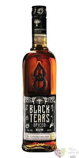 Black Tears Cuban spiced rum 40% vol.  0.70 l