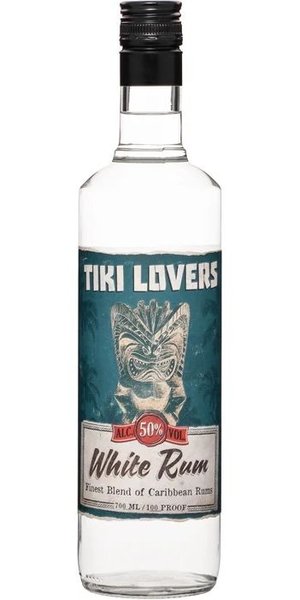 Tiki Lovers  100 Proof - White  Jamaican strong rum 50% vol.  0.70 l