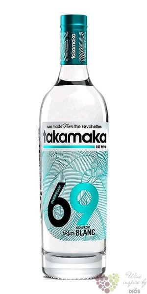 Takamaka bay  69 Overproof blanc  rum of Seychelles islands 69% vol.  0.70 l