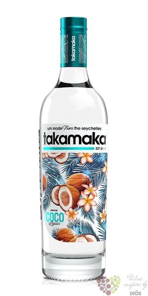 Takamaka bay  Coco  flavored rum of Seychelles islands 25% vol.  0.70 l