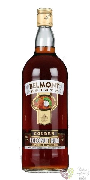 Belmont Estate  Gold coconut  flavored rum of St. Kitts 40% vol.    1.00 l