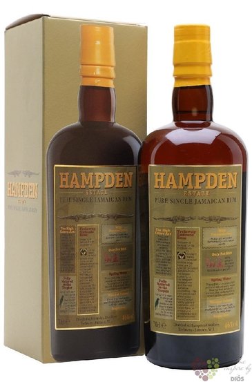 Hampden Estate  Velier Pure single  aged Jamaican rum 46% vol.  0.70 l