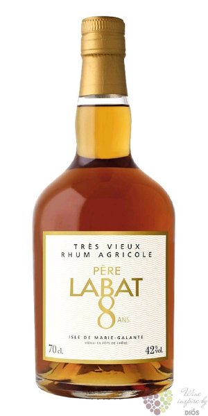 Pre Labat agricole tres vieux aged 8 year rum of Marie Galante Guadeloupe 42% vol.   0.70 l