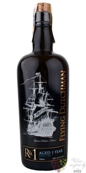 Flying Dutchman  Dark no.1  triple distilled Copper pott stil Dutch rum Zuidam  40% vol.  0.70 l