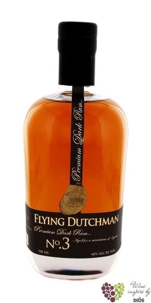 Flying Dutchman  Dark no.3  triple distilled Copper pott stil Dutch rum Zuidam 40% vol.  0.70 l