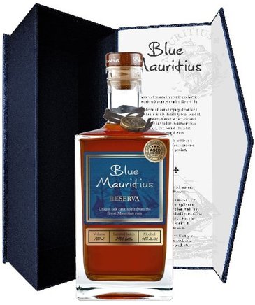 Blue Mauritius  Reserva  gift box Mauritian rum liqueur  40% vol.  0.70 l