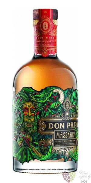 Don Papa  Masskara  aged Filipinian rum 40% vol.  0.70 l