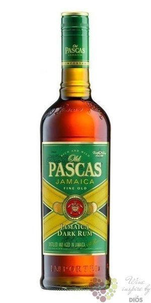 Old Pascas  Dark Jamaica  fine old Caribbean rum 40% vol.  1.00 l