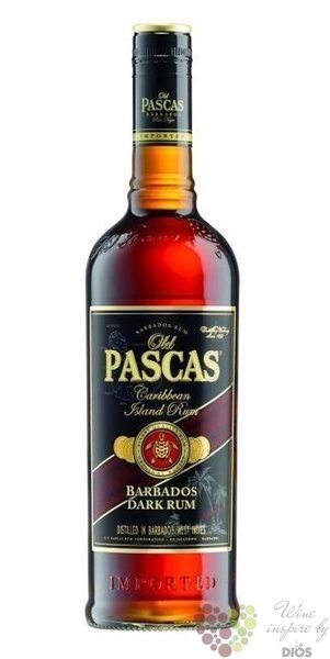 Old Pascas  Dark Barbados  fine old Caribbean rum 37.5% vol.  1.00 l