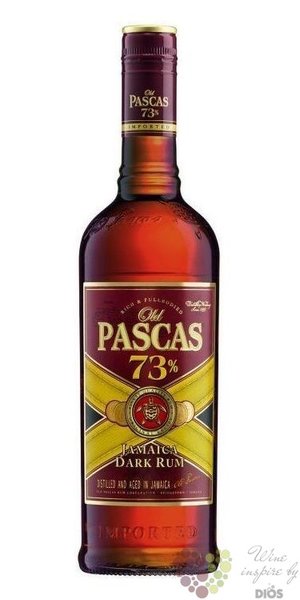 Old Pascas  73 Dark  very strong Jamaican rum 73% vol.  0.70 l
