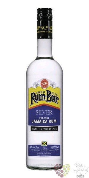 Worthy Park  Rum bar Silver  Pot Still Jamaican rum 40% vol.  0.70 l