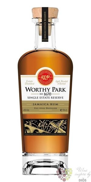 Worthy Park  Single Estate Reserva  aged Jamaican rum 45% vol.  0.70 l