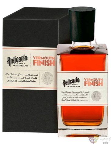 Relicario  Vermouth finish  aged Dominican rum 40% vol.  0.70 l